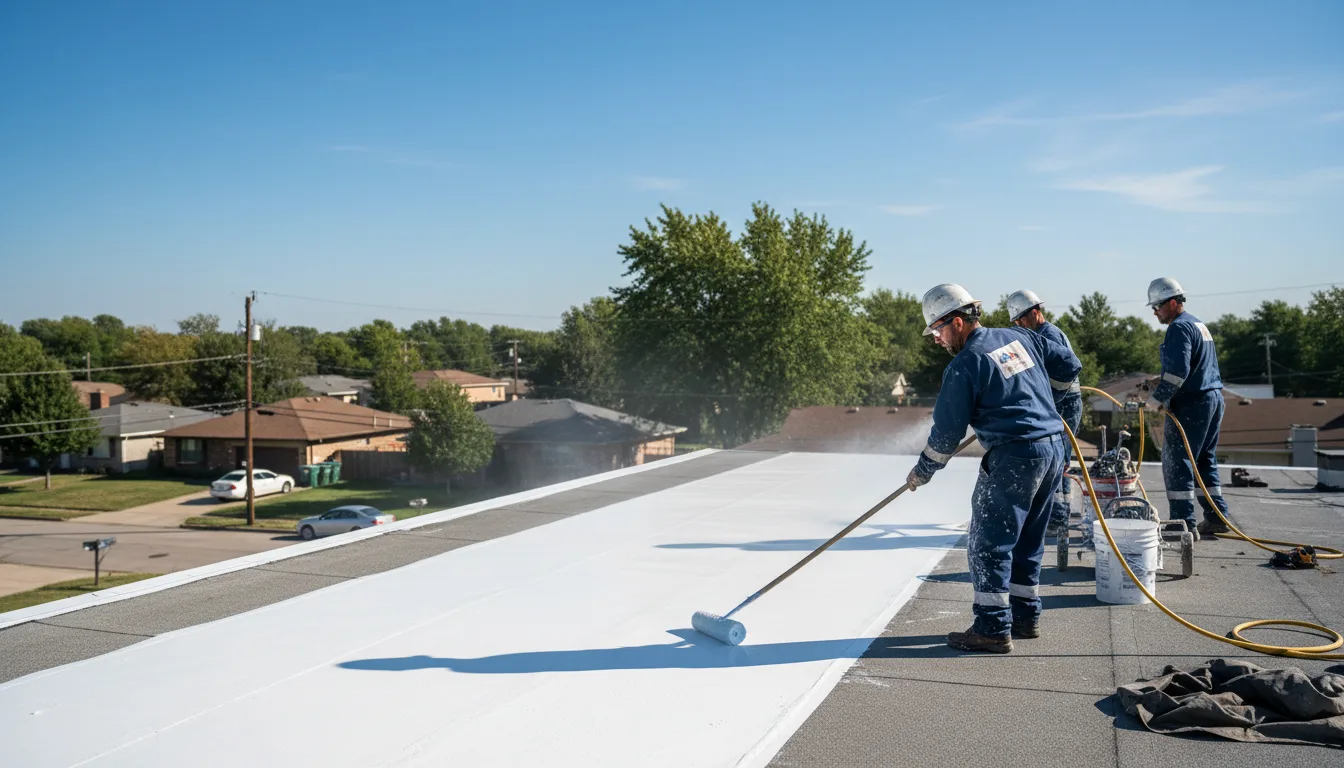 Commercial roof coating in Ridgeway, VA near me